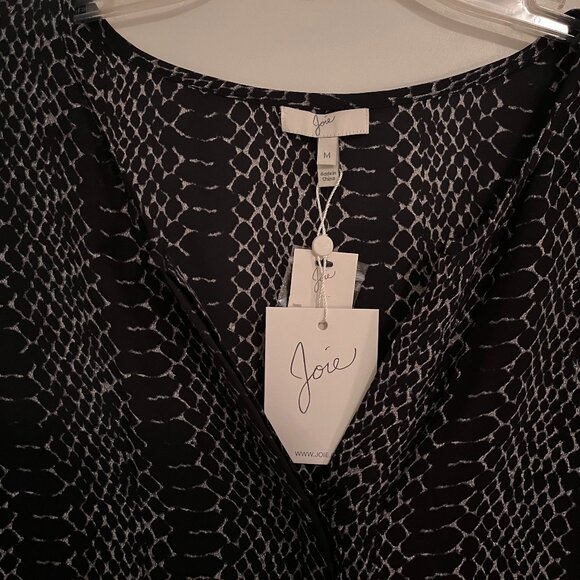 Joie Snake Print Silk Blouse - Picture 2 of 5